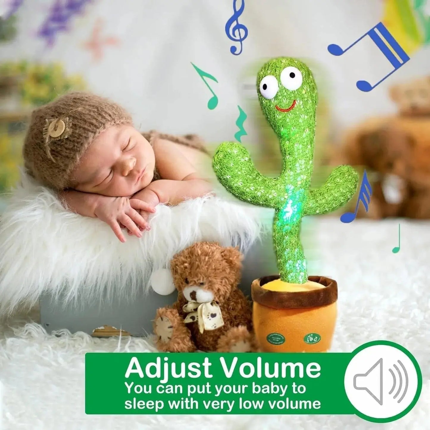 Kids Dancing Talking Cactus BABY NEST