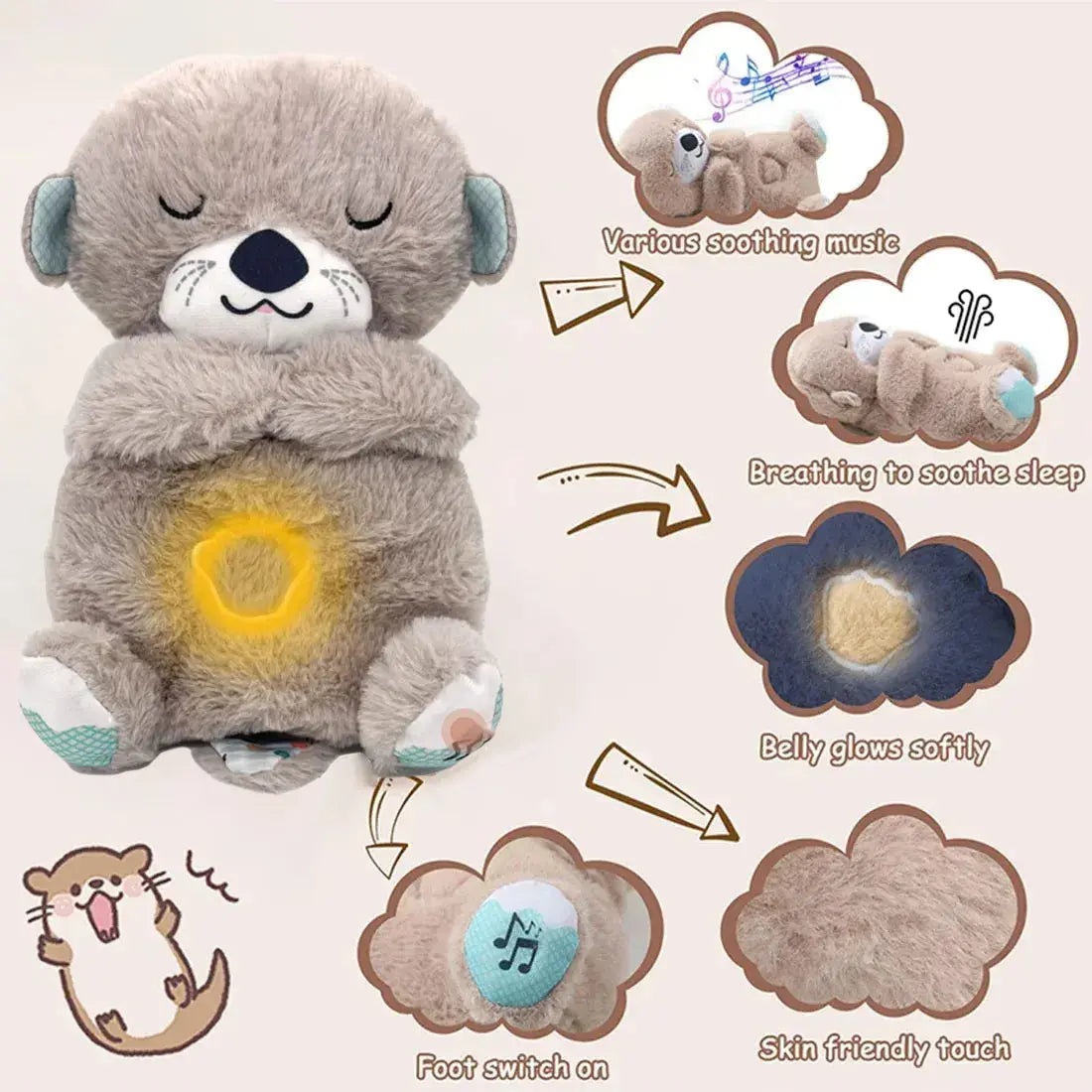 Teddy Plush for instant sleep BABY NEST